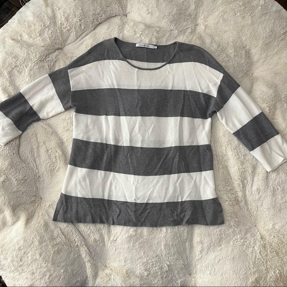 Stitches and stripes sweater B1-5